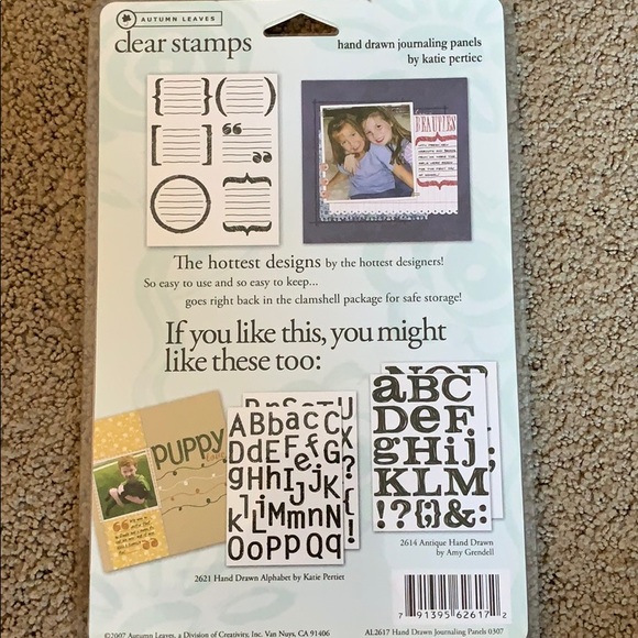 TWO “Clear stamps” journaling panels - Picture 3 of 5